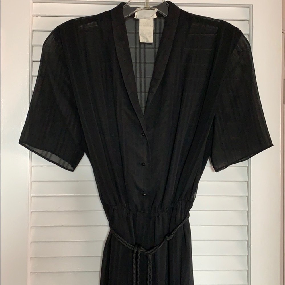 Sheer Black Shirt Dress